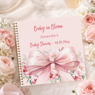 Guest book Baby Shower bloom bow photo