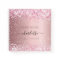 Guest book birthday blush pink glitter name
