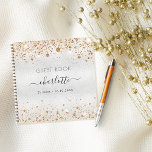 Guest book birthday silver gold monogram<br><div class="desc">A guestbook for a feminine and glamorous 21st (or any age) birthday party.  A stylish faux silver looking background with gold faux sparkles. Add your name,  age 21/text</div>