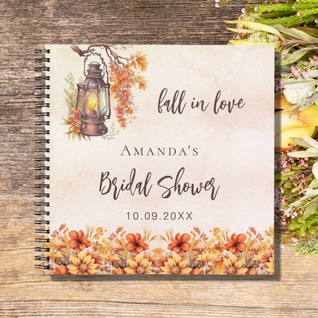 Guest book Bridal Shower fall orange country (Creator Uploaded)