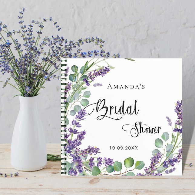 Guest book bridal shower lavender eucalyptus  (Creator Uploaded)