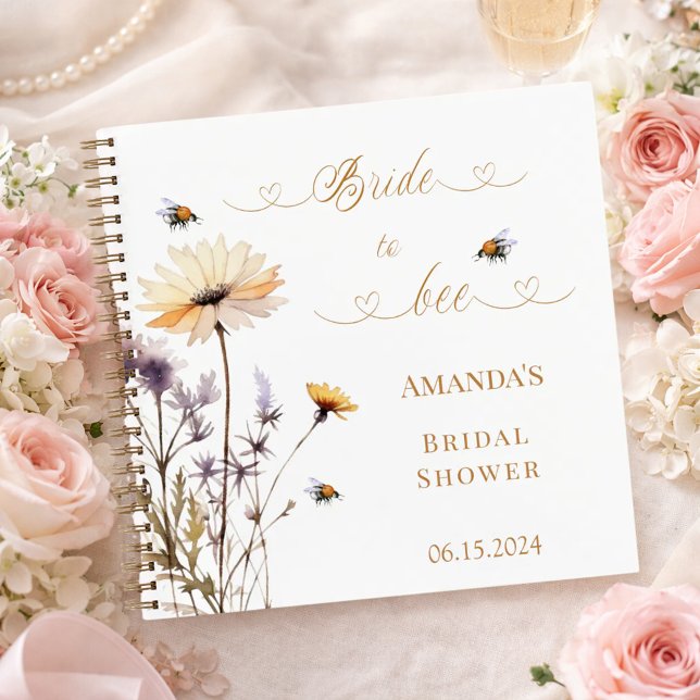Guest book Bridal Shower wildflowers Bride to Bee (Creator Uploaded)