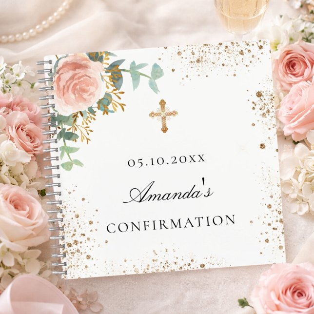 Guest book confirmation blush pink floral  (Creator Uploaded)
