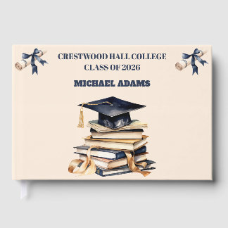 Guest Book-Custom Name & Class Year Keepsake Book