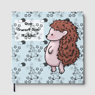 Guest Book Cute Hedgehog Design