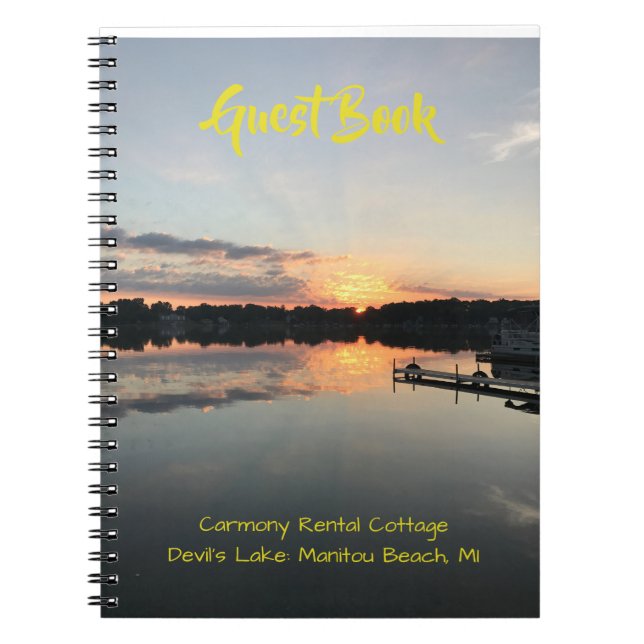 Guest Book for Rental Property (Front)