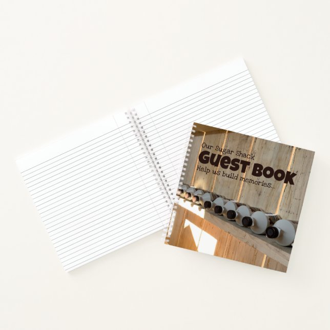 Guest Book for Visitors at The Sugar Shack (Inside)
