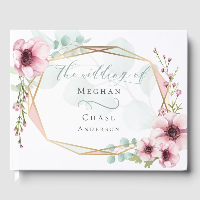 Guest Book Fresh Spring Flowers and Foliage (Front)