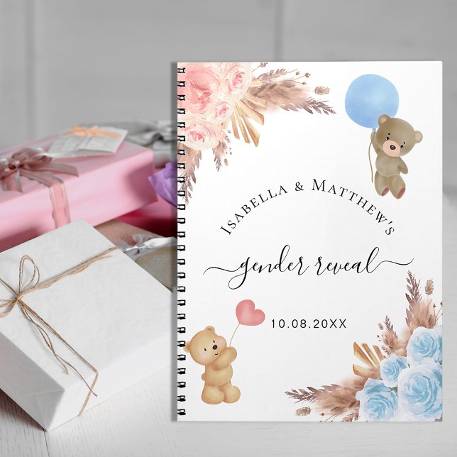 Guest book gender reveal pampas grass baby shower (Creator Uploaded)