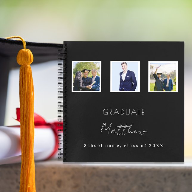 Guest book graduation black white photo name (Creator Uploaded)