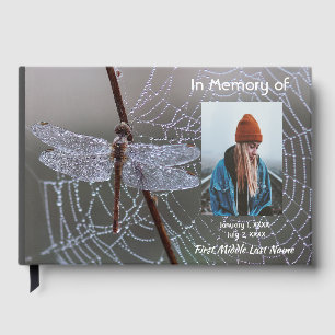 Guest Book Memorial Dragonfly Web