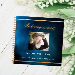 Guest book memorial funeral blue sky photo