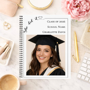 Guest book photo She Did it Graduation Party