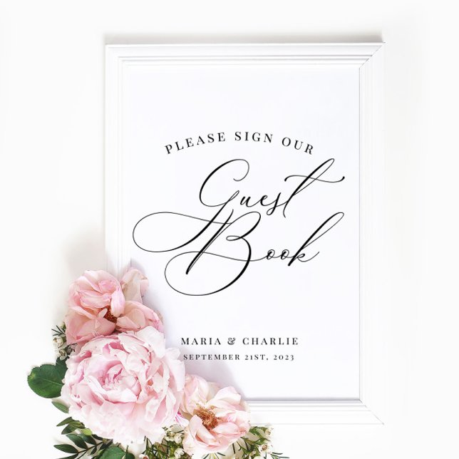 Guest Book Sign Wedding Modern Elegant (Creator Uploaded)