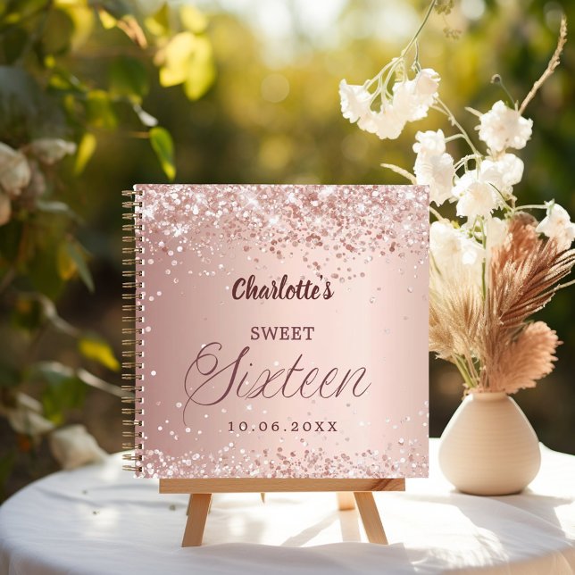 Guest book Sweet 16 rose gold pink (Creator Uploaded)