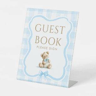 Guest Book Teddy Bear Baby Shower Table Sign