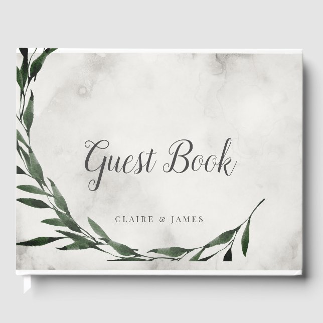 GUEST BOOK, Wedding 'CLASSIC RUSTIC' Guest Book (Front)