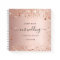 Guest book wedding rose gold names script