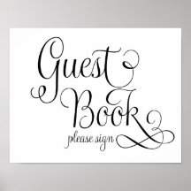 Guest Book Wedding Sign