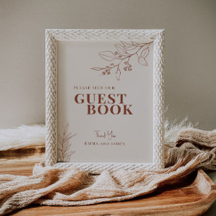 Guest Book Wedding Sign 
