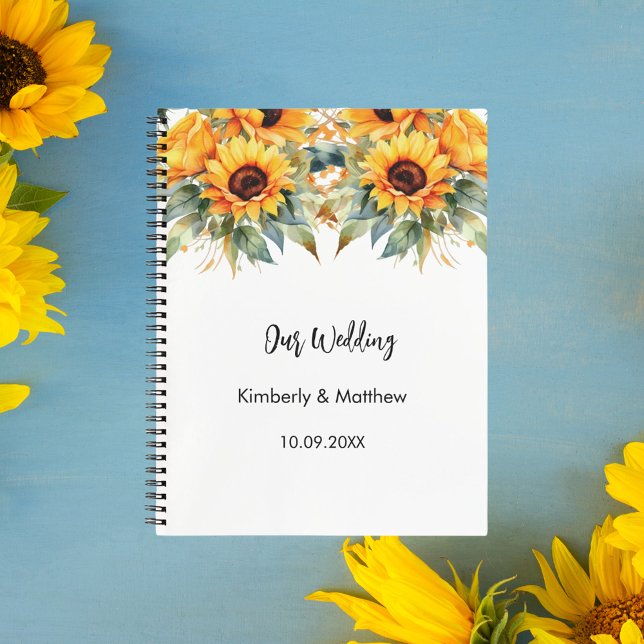 Guest book wedding sunflowers watercolor (Creator Uploaded)