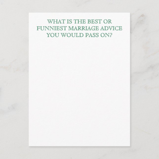 Guest Entertainment Cards (Front)