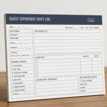 Guest Experience Front Office Shift Handover Log