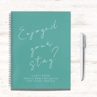 Guest Feedback Guest Book Turquoise