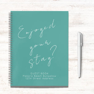 Guest Feedback Turquoise Guest Book