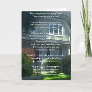 Guest House Rumi Poem Greeting Card