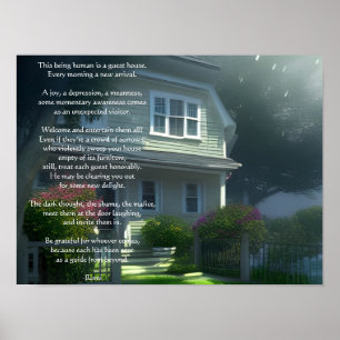 Guest House Rumi Poem  Poster