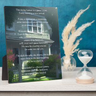Guest House Rumi Poem Tabletop  Plaque