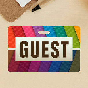 Guest ID Card Badge
