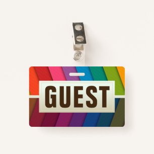 Guest ID Card ID Badge