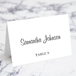 Guest Name Table No. Wedding Place Cards