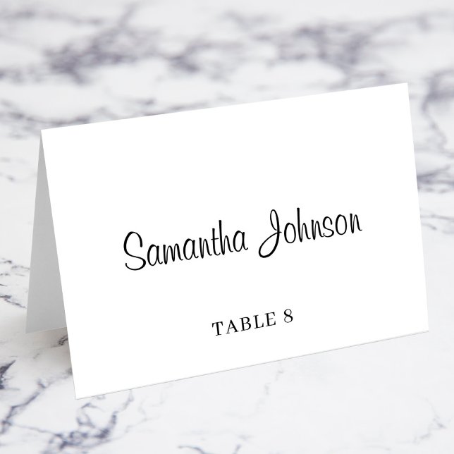 Guest Name Table No. Wedding Place Cards (Guest Name Table Number Wedding Place Cards)