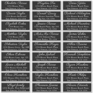 Guest Names Address 27 Personalized Shipping Label