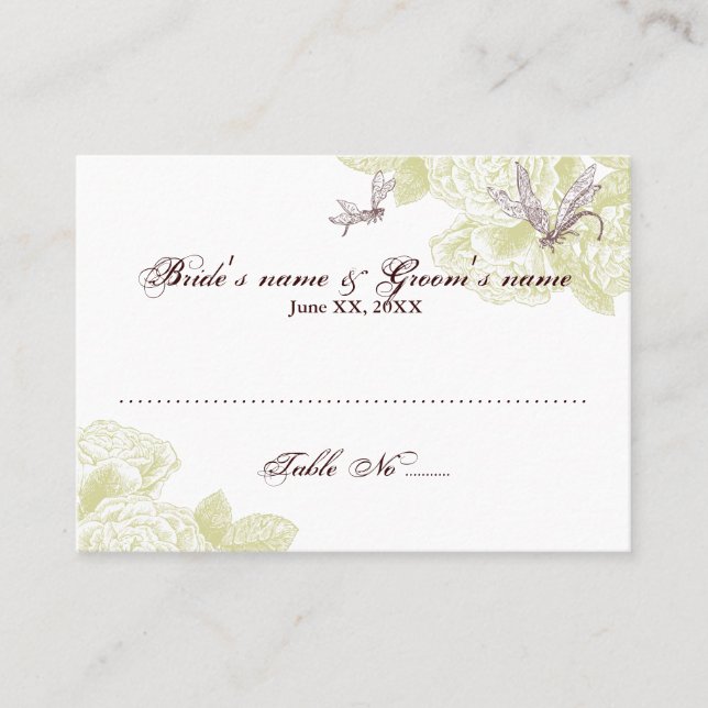 Guest Seating Card (Front)