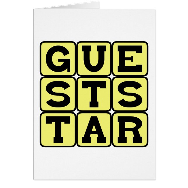 Guest Star, Featured Actor (Front)