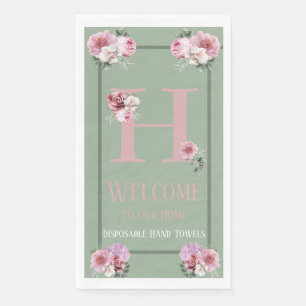 Guest Towel Disposable Spring is Here Personalised Napkin