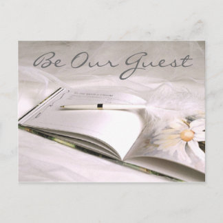 Guestbook Card Save the Date (2), Be Our Guest
