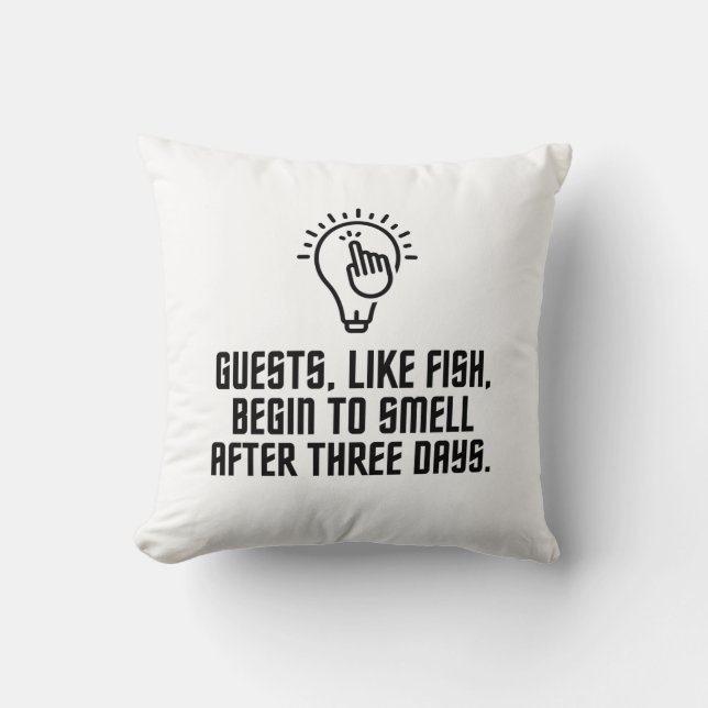 Guests like fish cushion (Front)