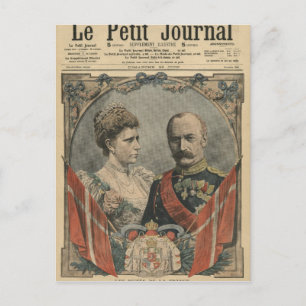 Guests of France, King Frederick VIII and Queen Postcard