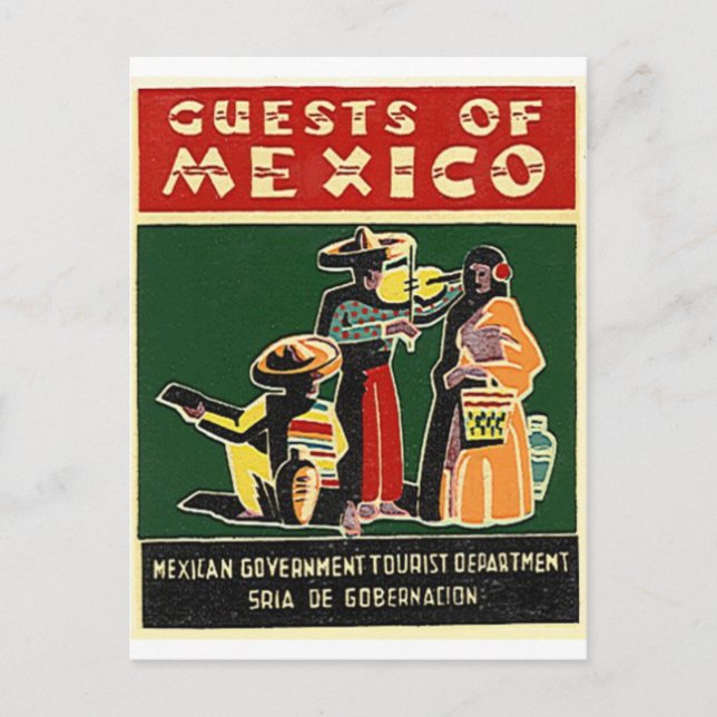 guests of mexico postcard (Front)