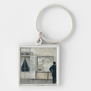 Guests Waiting for the Wedding Ceremony Key Ring