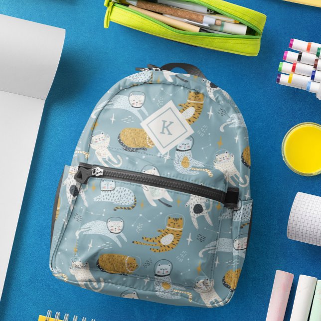 Guffy space cats pattern printed backpack (Creator Uploaded)