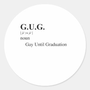 GUG CLASSIC ROUND STICKER