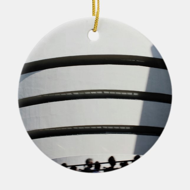 Guggenheim in NYC Ceramic Tree Decoration (Front)