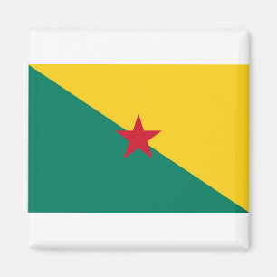 Guiana - Drapeau de la Guyane Flag Magnet