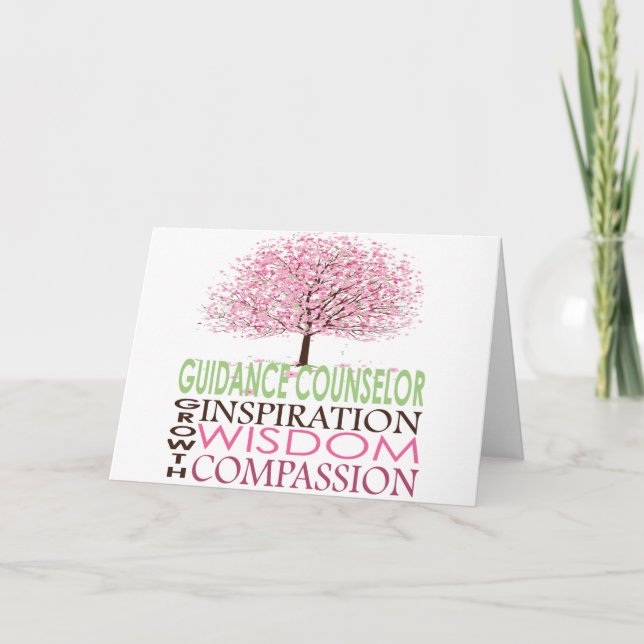 Guidance Counsellor Card Cherry Blossoms (Front)